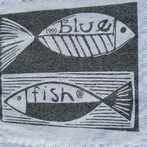 Vintage Blue Fish 1999 Pale Blue Skirt Blue Fish Size 1